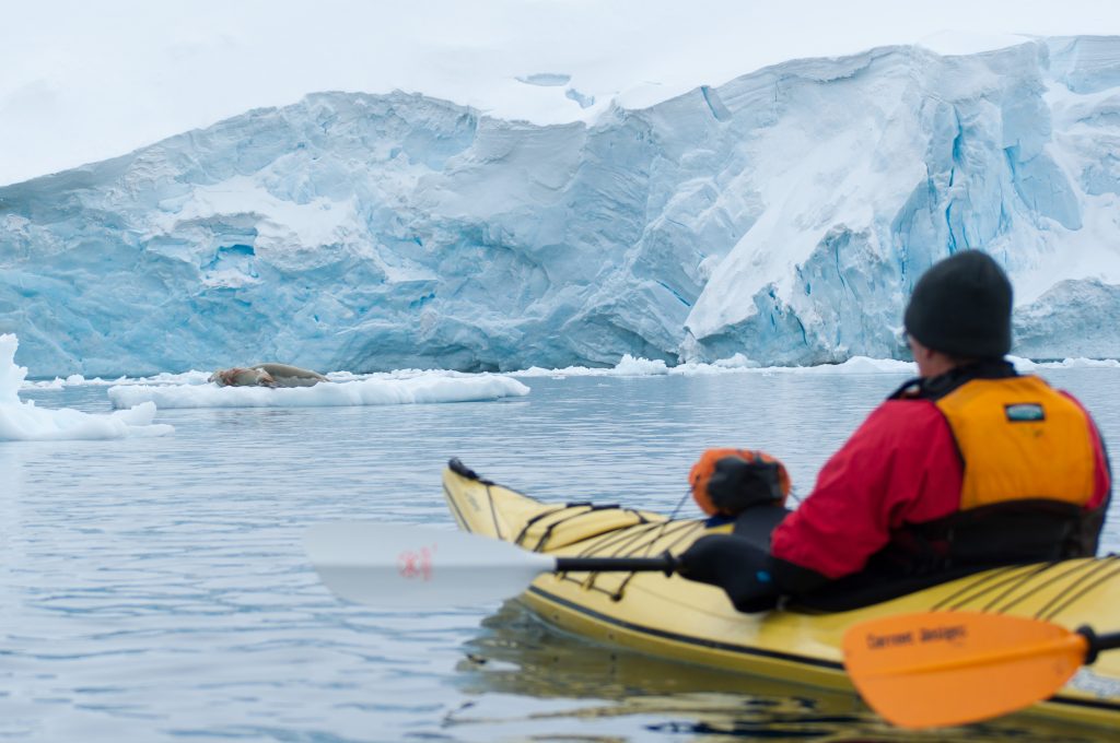 Kayaking on an Antarctica cruise