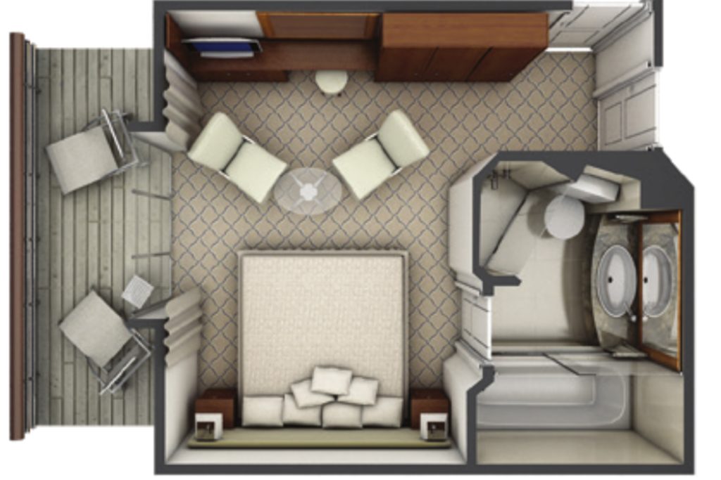 Floorplan of Navigator Suite on Exploris One.