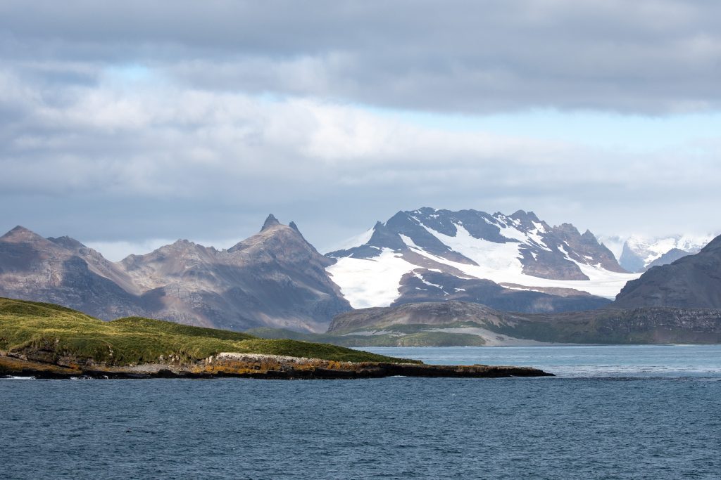 Mountain landscape at South Georgia.