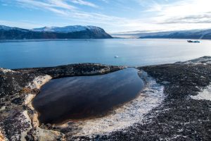 A fjord in West Greenland. 