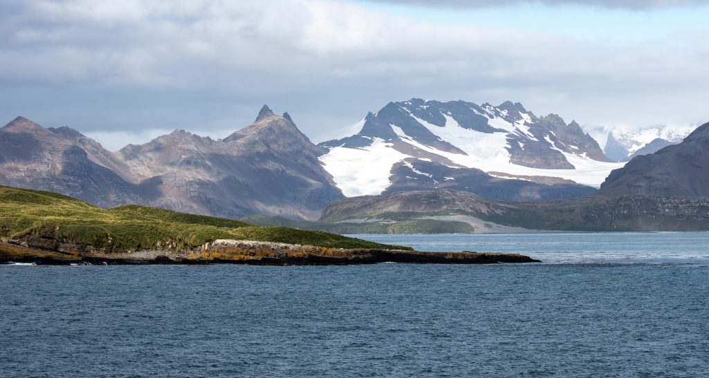 Mountain landscape at South Georgia.