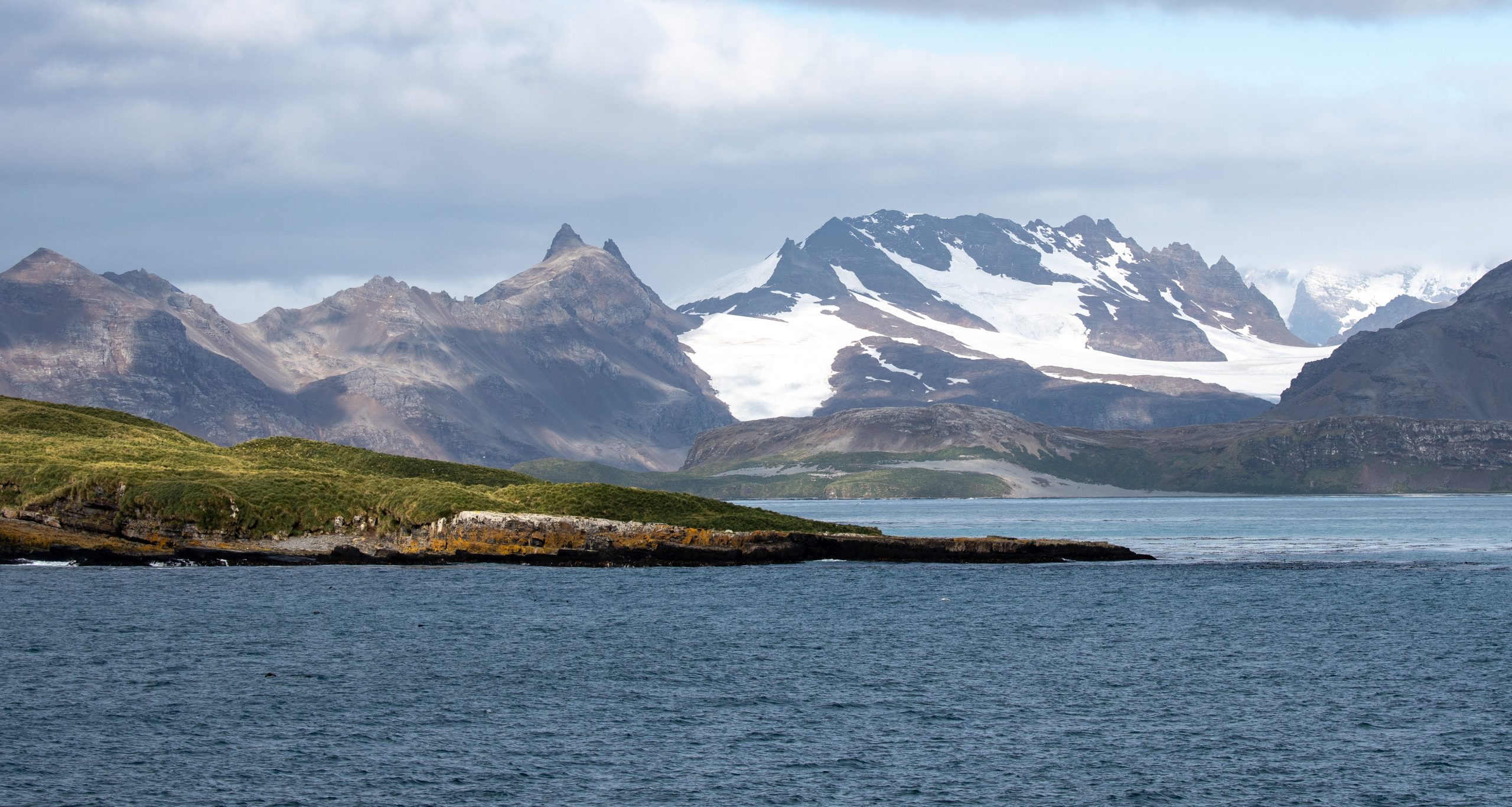 Mountain landscape at South Georgia.