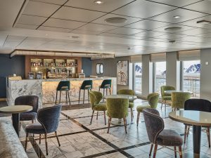 Silver Endeavour Arts Cafe seating and windows