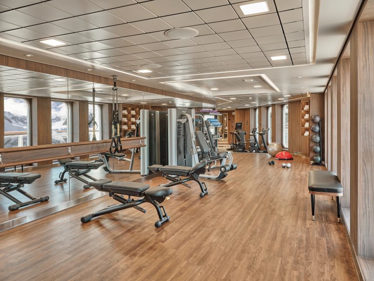 Silver Endeavour Fitness Centre with workout equipment