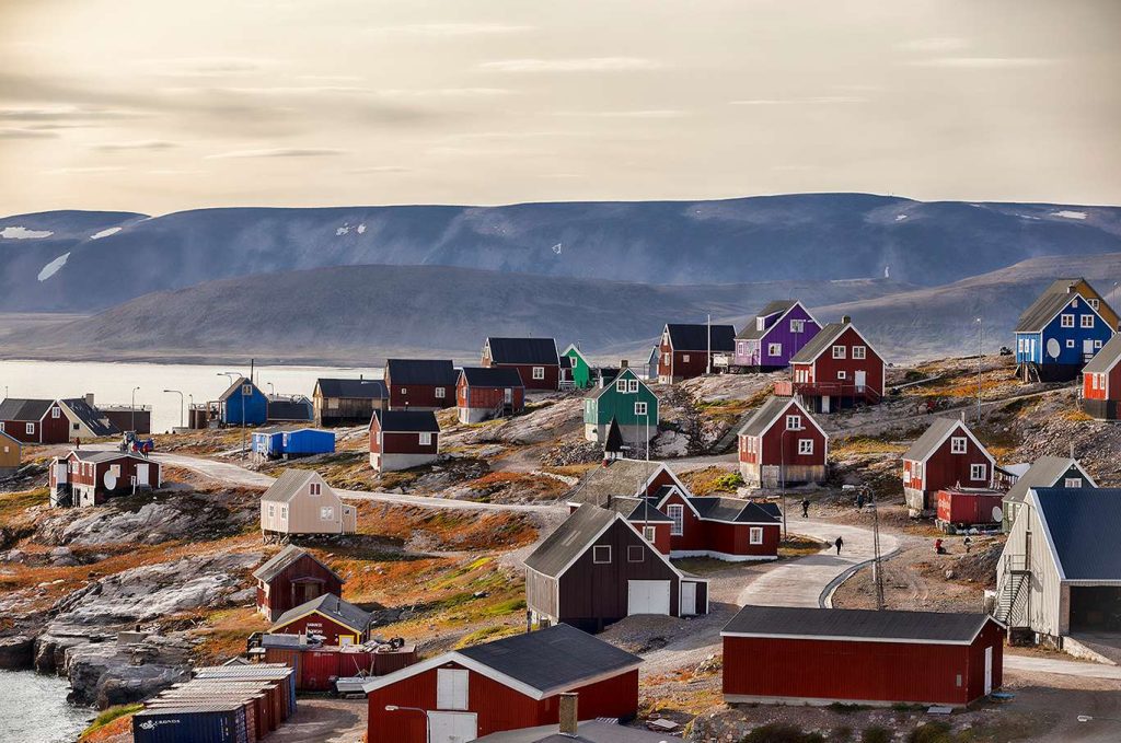 An Inuit town in East Greenland.