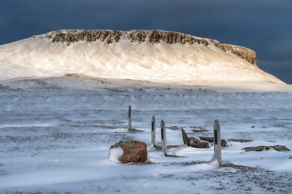 Gravestones at Beechey Island.