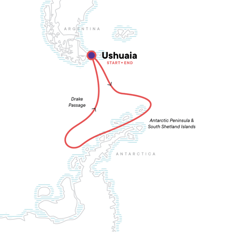 Classic Antarctica route plan