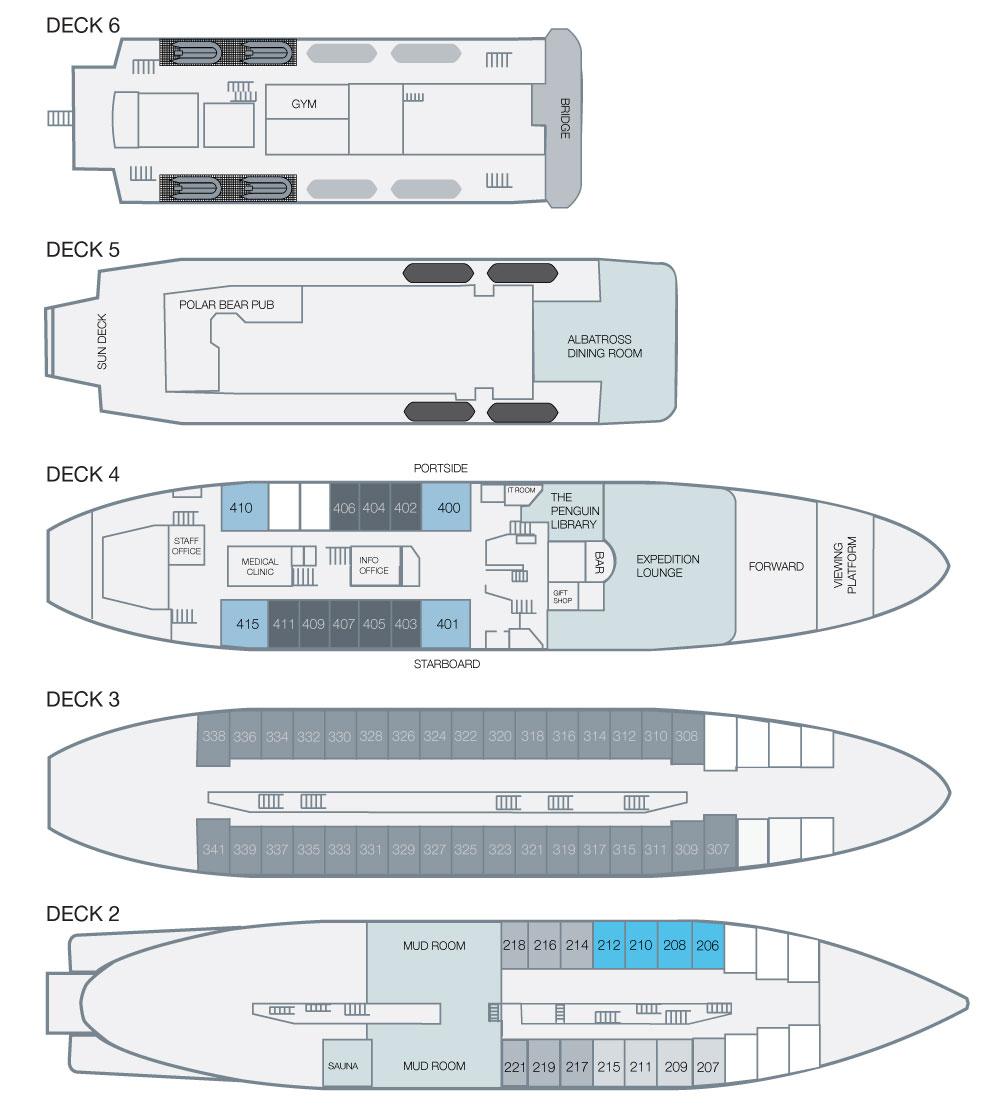 Expedition deck plan