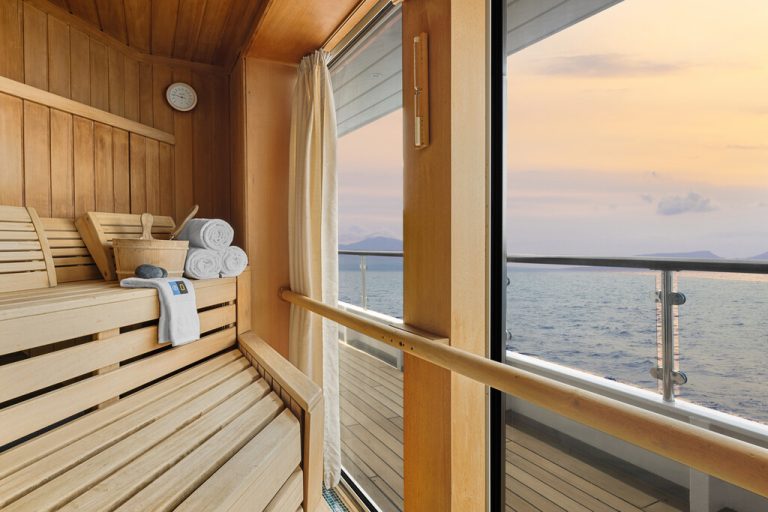 National Geographic Orion sauna with big windows