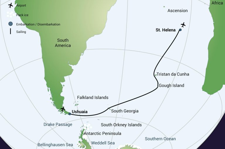 Atlantic Odyssey route map