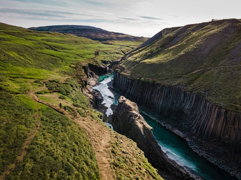 Stuðlagil Canyon Iceland.