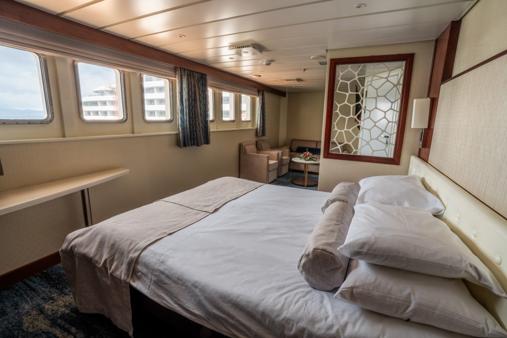 Owner's Suite on the ship Expedition. 