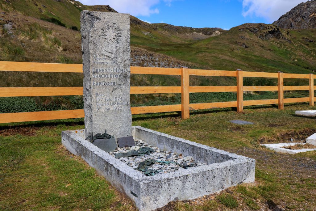 Shackleton's gravesite.