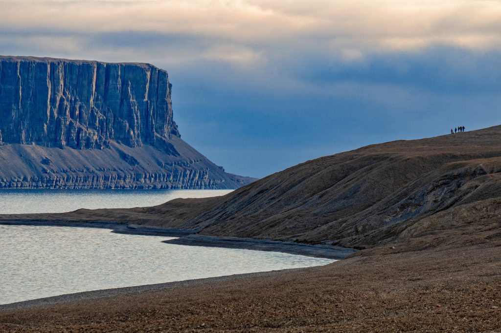 A scenic landscape in the Canadian Arctic.