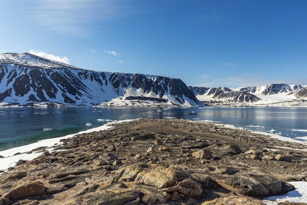 A scenic landscape in Svalbard.