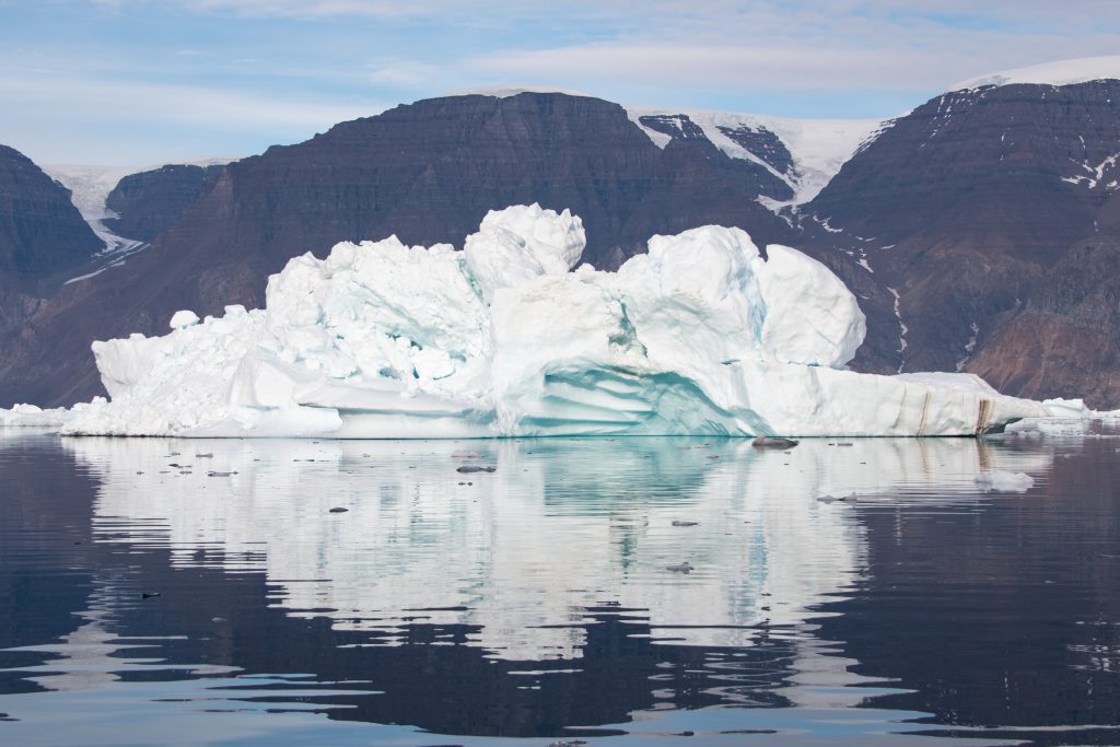 A gigantic iceberg in Scoresbysund, East Greenland.